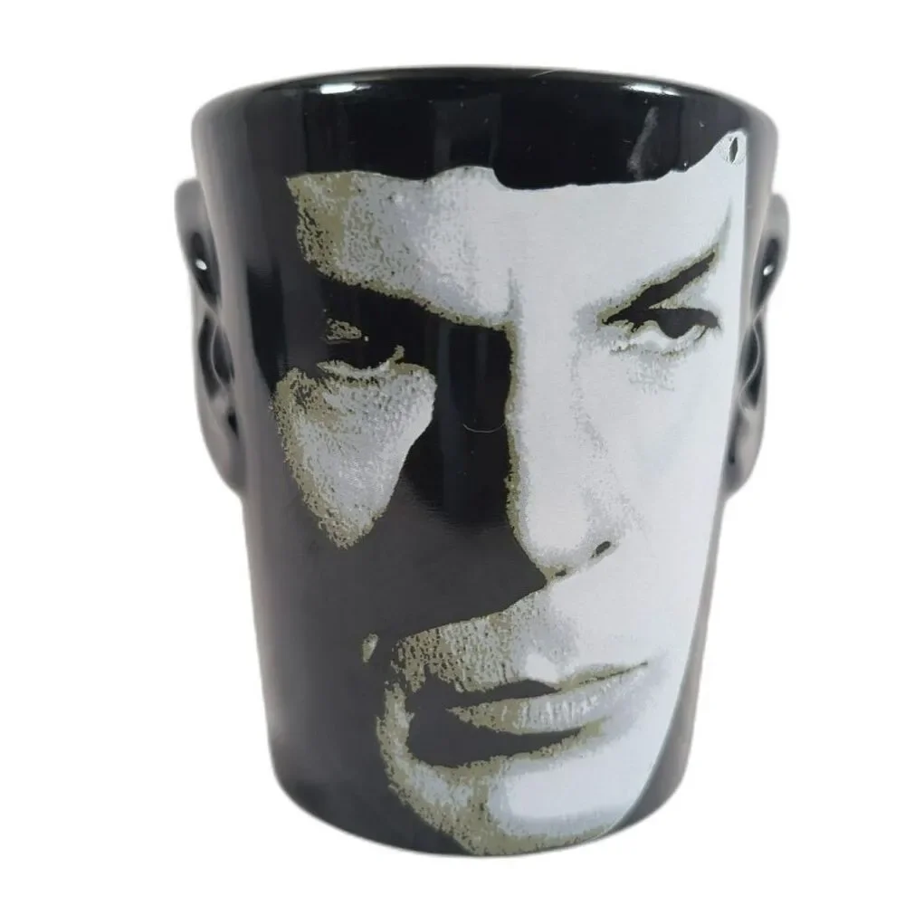 Star Trek TV Series Spock 3D Sculpted Mug 32 Oz Vandor 2019 Black Ceramic CBS